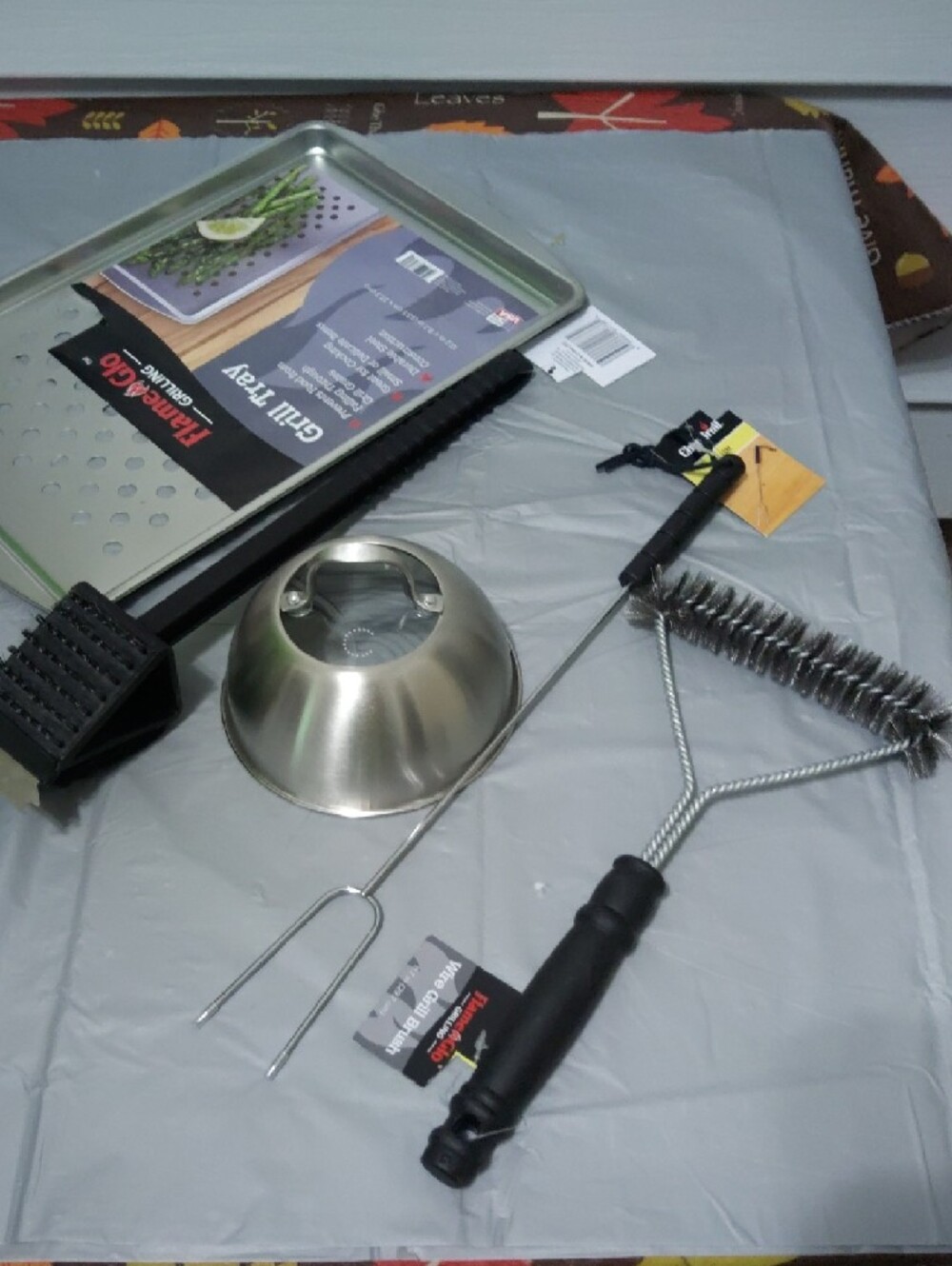 Stainless Steel Grilling Tool Set - Silver - Picture 2 of 4